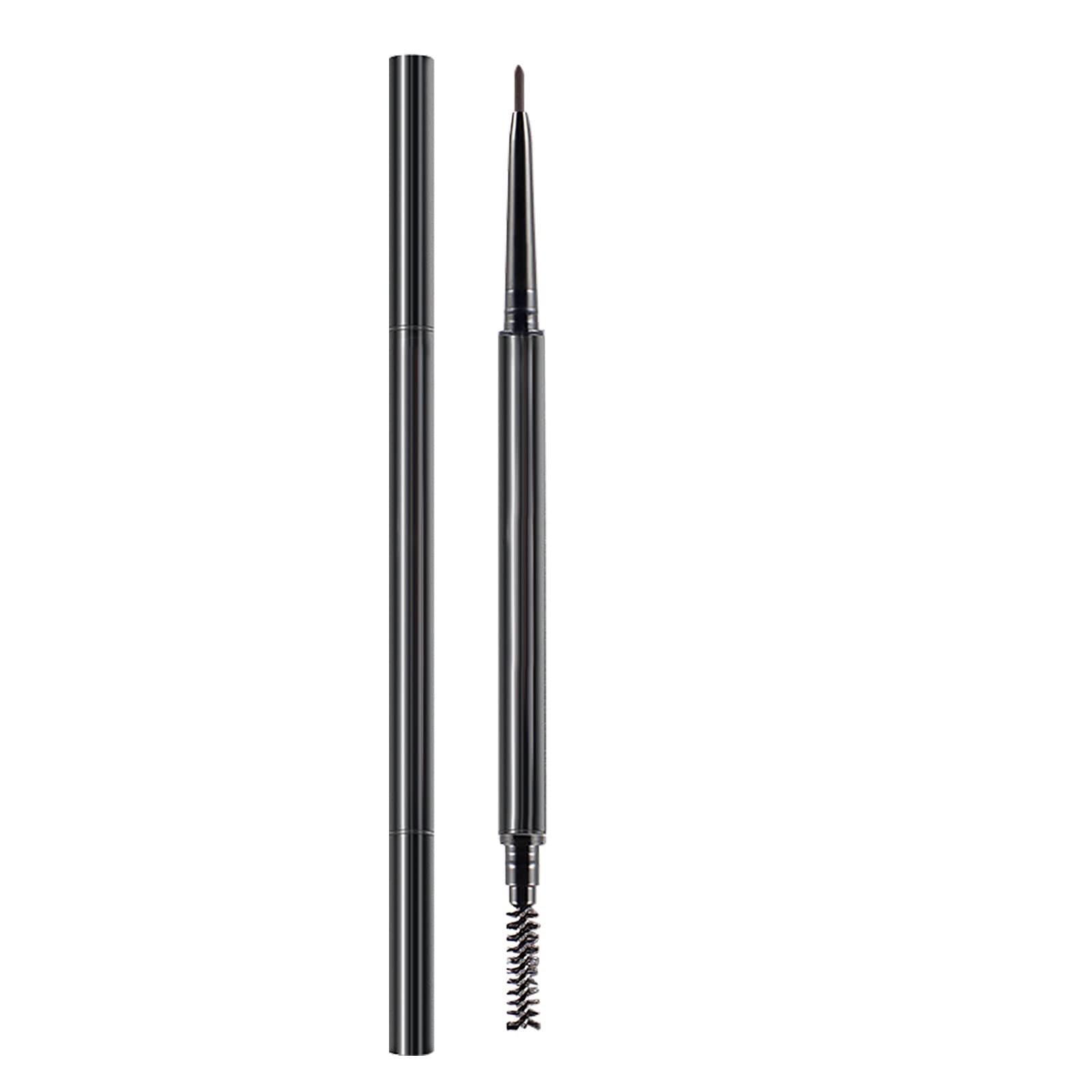 Карандаш для макияжа бровей для естественного вида с обеих сторон с поворачивающейся ручкой для веснушек веганская формула гель для бровей с долговечными волокнами для плотного вида цвета, фото №1