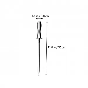 Мусат для кухонних ножів Ciieeo з вуглецевої сталі з ергономічною ручкою synthetic.ua - Фото 1