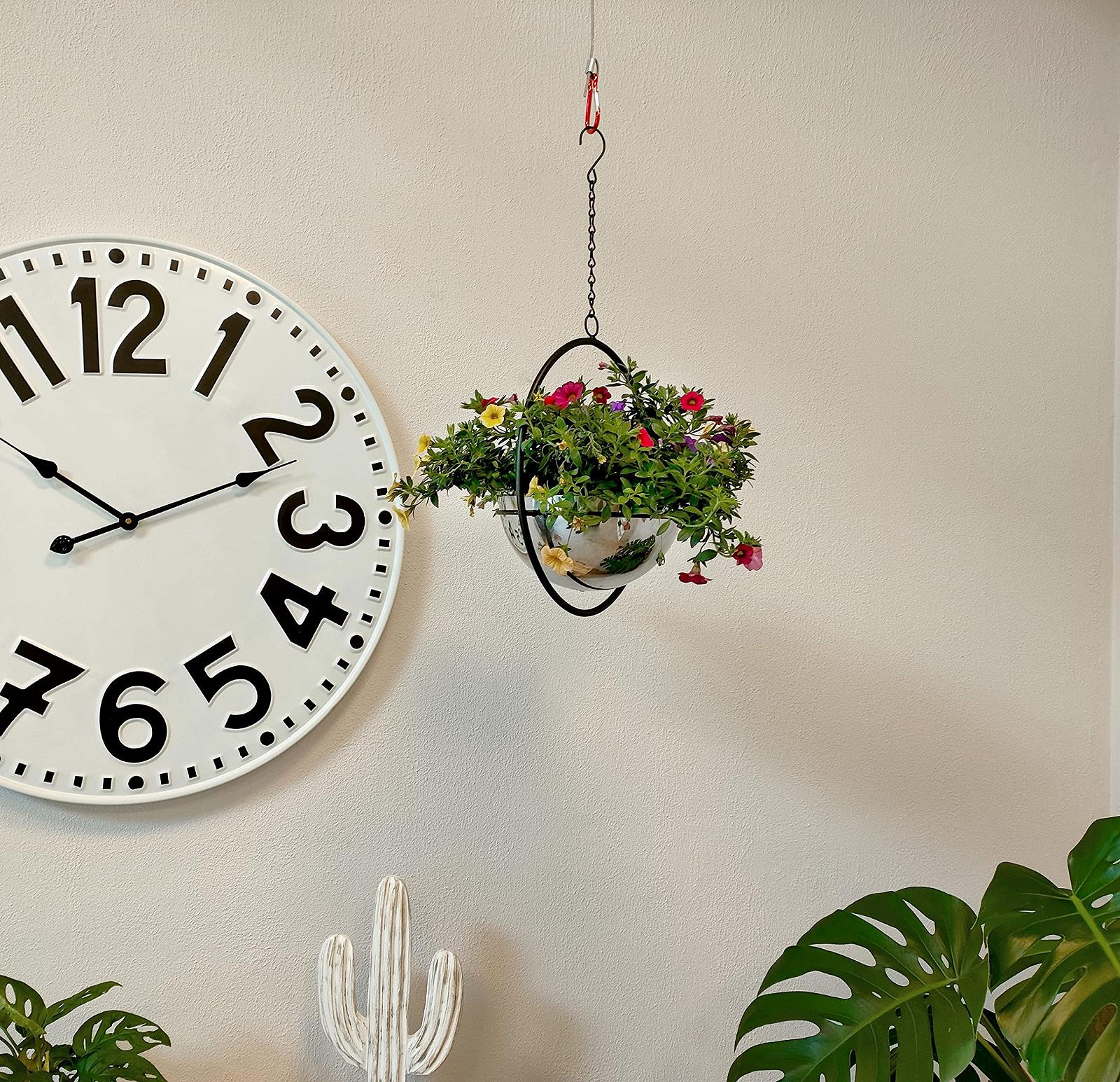 Підвісний кошик DARO DEKO 18 x 43 см Метал Чорний/Сріблястий, фото №4