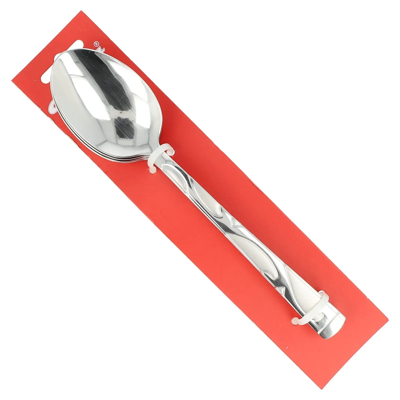 Ложка столова AL-5001 Срібляста з гравіюванням, 6 шт, фото №4