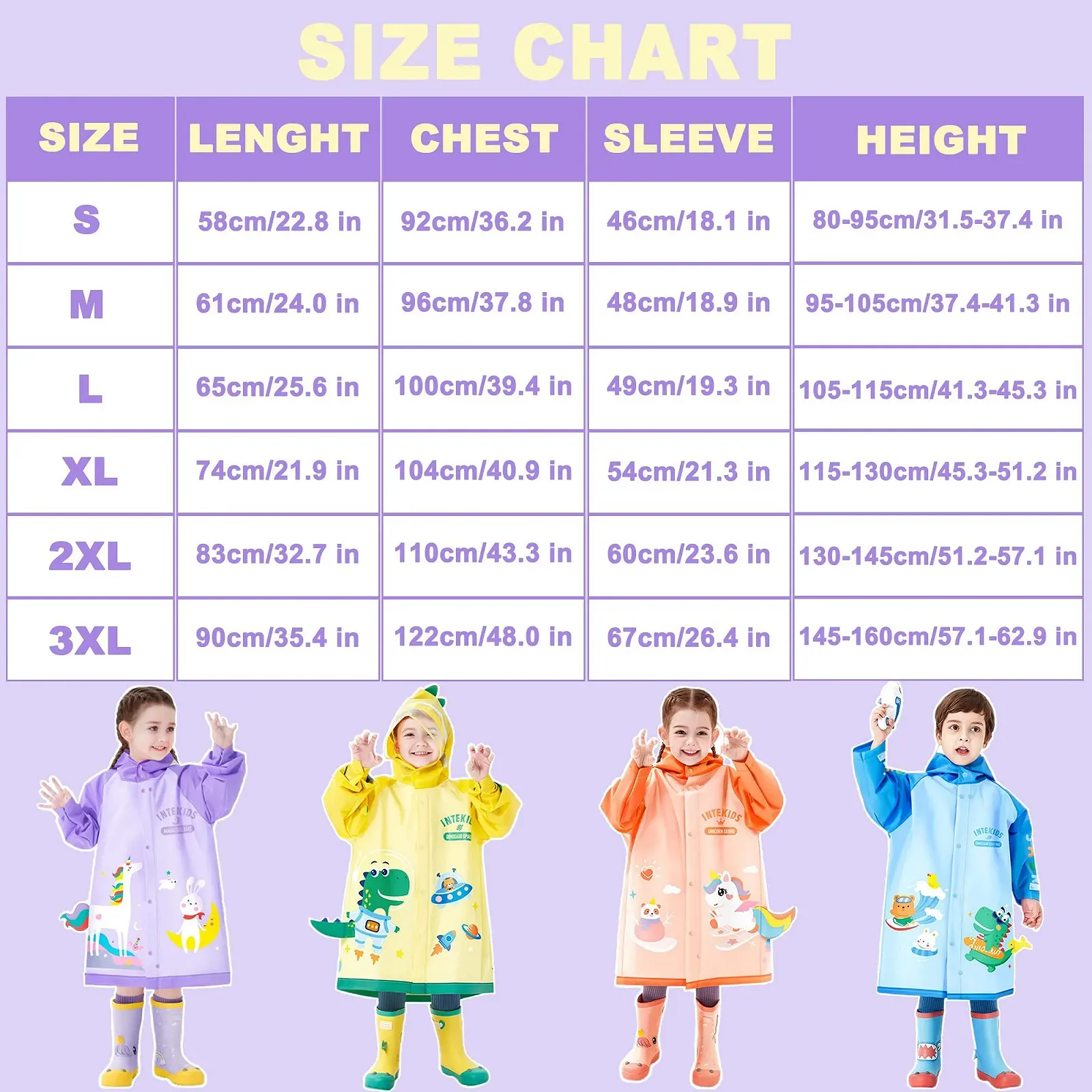 Детские дождевики для мальчиков и девочек, дождевой пончо, водонепроницаемые дождевые куртки, верхняя одежда для дождя с портативной сумкой, 1-12 лет, фото №3 Детские дождевики для мальчиков и девочек, дождевой пончо, водонепроницаемые дождевые куртки, верхняя одежда для дождя с портативной сумкой, 1-12 лет, фото №3