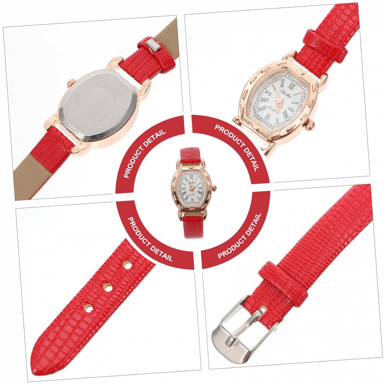 Жіночий годинник Прямокутний LIFKOME Вінтажний Кварцовий з римськими цифрами Чорний, фото №3