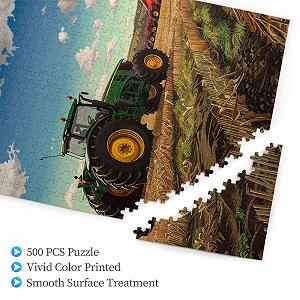 Пазл Wooden Puzzle Tractor Farm 500 деталей 38 x 52 см с коробкой для хранения synthetic.ua - Фото 1