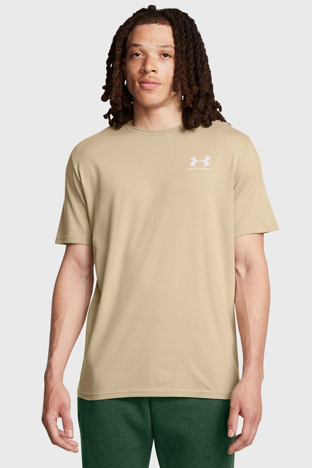 Футболка UA M SPORTSTYLE LC SS 1326799-300 Under Armour Бежевий XL, фото №1