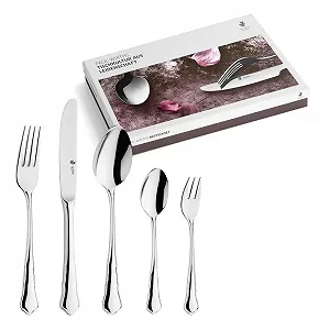 Набір столових приборів для 6 осіб PW Paul Wirths CHIPPENDALE 7700, 30 предметів, полірована нержавіюча сталь, з підносом для столових приборів - Фото 1