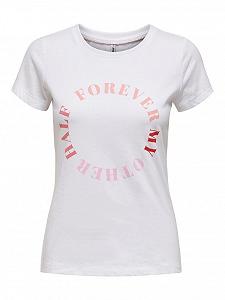 Футболка ONLLOVE LIFE FIT TOP BOX JRS 15226018  HALF ONLY Білий S synthetic.ua - Фото 1