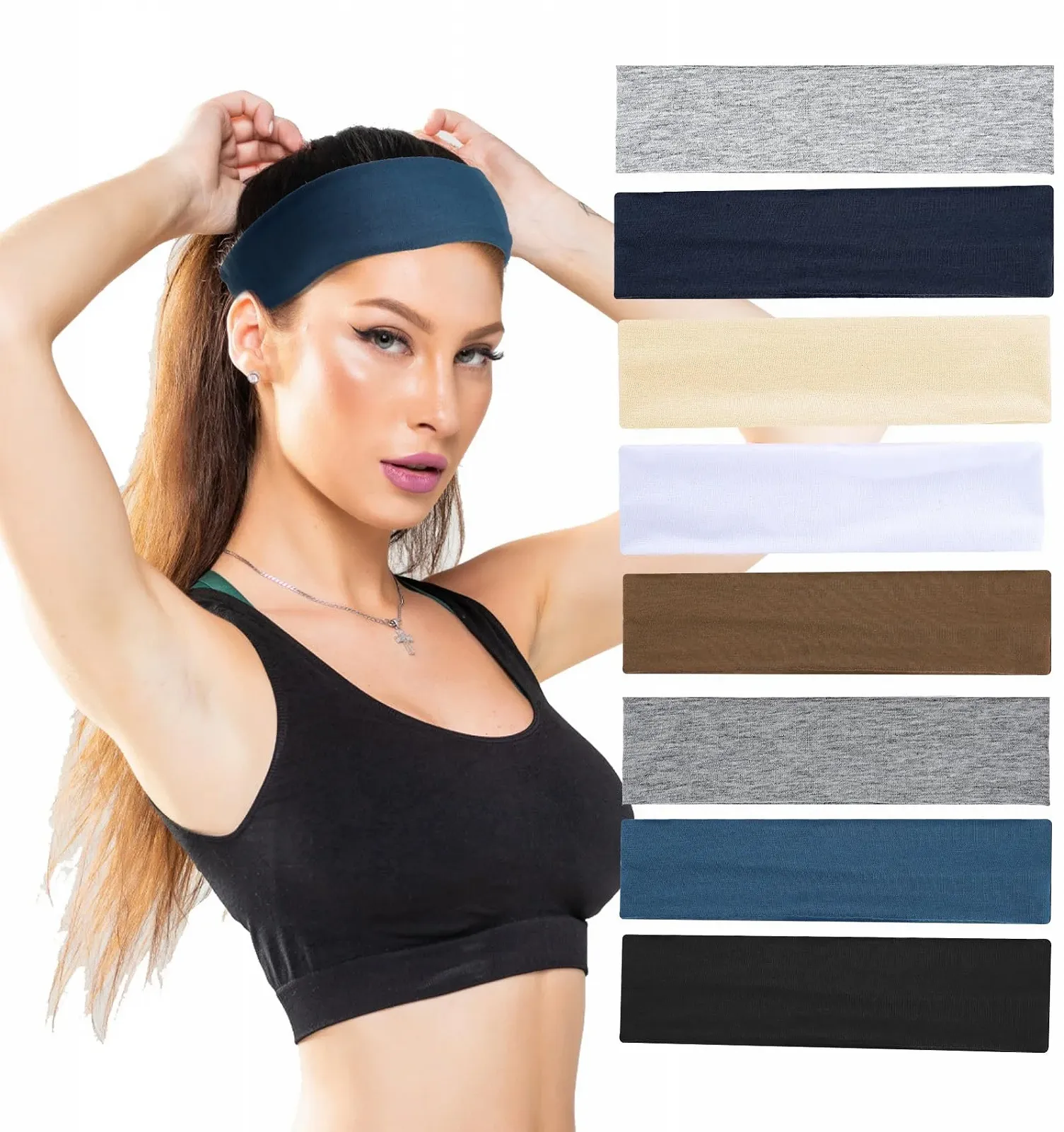 Набір з 8 жіночих пов'язок для волосся, фото №7