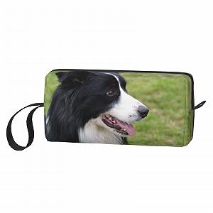 Косметичка Border Collie, портативна дорожня косметичка, органайзер synthetic.ua - Фото 1