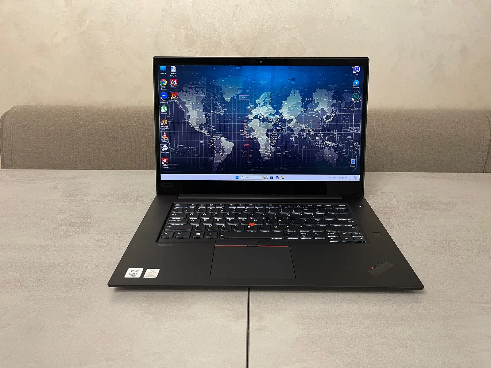 Ноутбук Lenovo ThinkPad P1 Gen 3, 15,6" 4K OLED, i7-10875H, 16GB, 512GB, NVIDIA Quadro T1000 4GB, фото №1