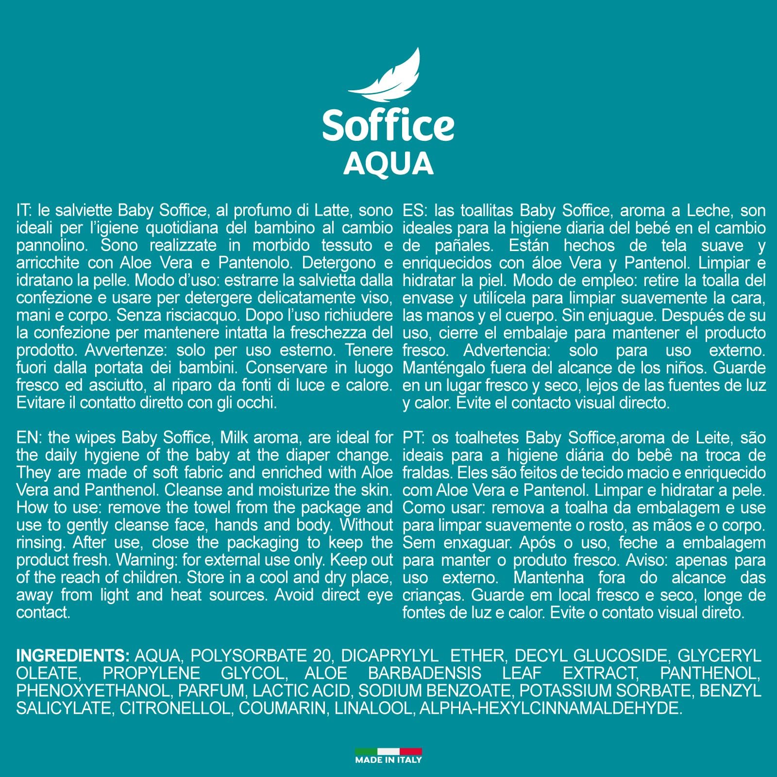 Дитячі серветки Aqua 72 штуки Pop-Up, 12 упаковок, фото №4