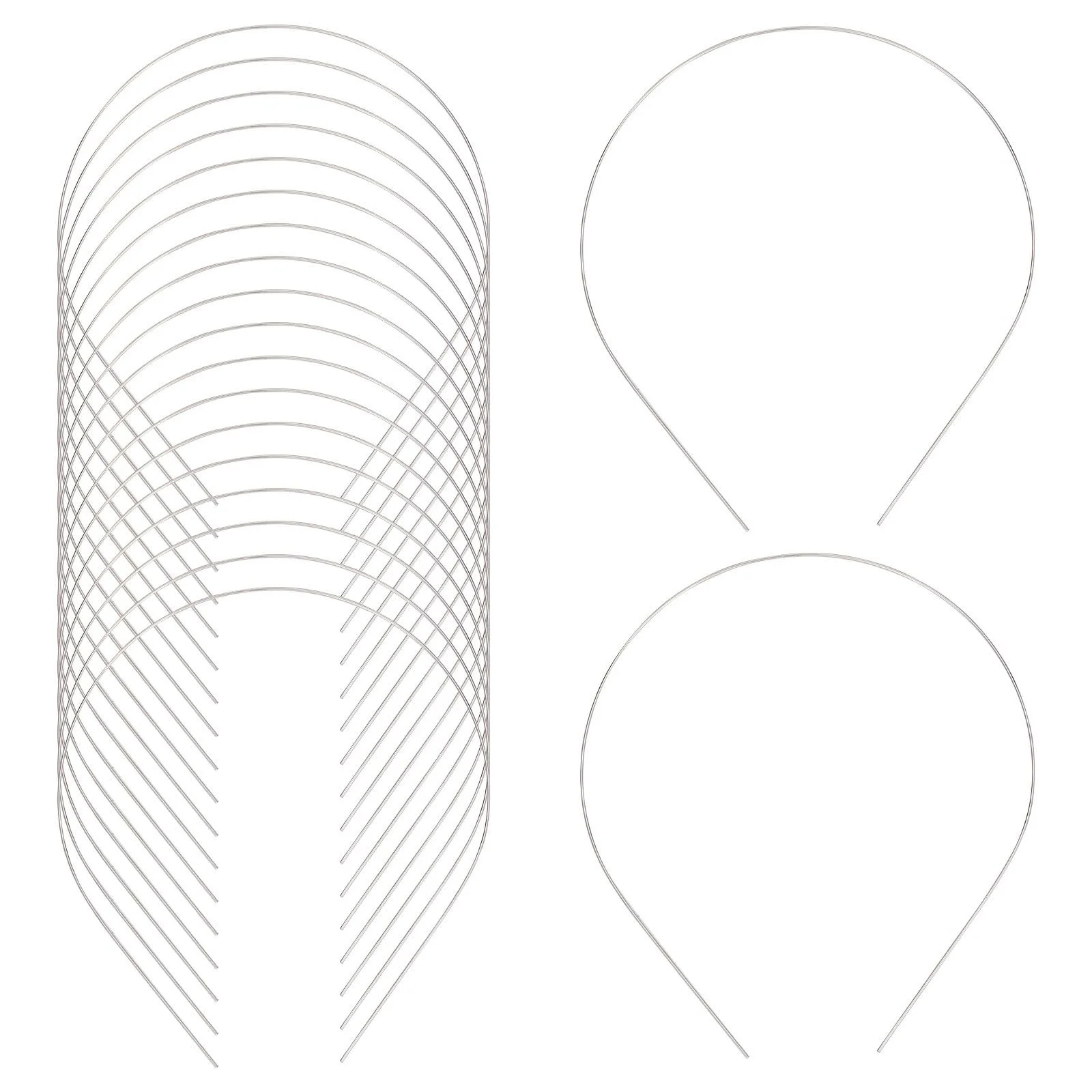 Обруч GORGECRAFT 1 мм Широкий Сріблястий, фото №1 Обруч GORGECRAFT 1 мм Широкий Сріблястий, фото №1