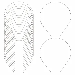 Купити Обруч GORGECRAFT 1 мм Широкий Сріблястий - Фото 1 Обруч GORGECRAFT 1 мм Широкий Сріблястий - Фото 1