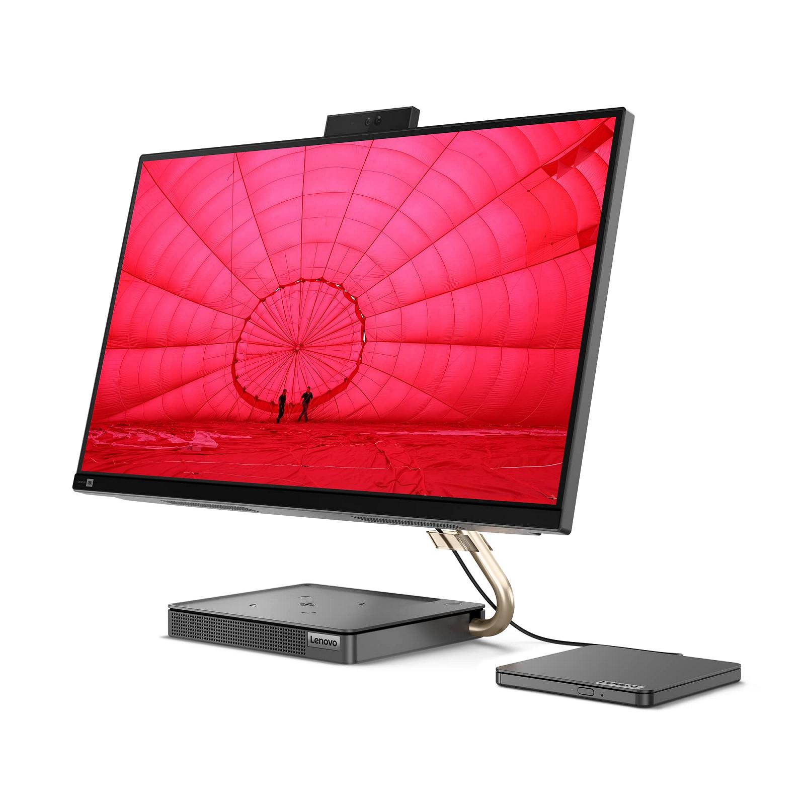 Все-в-одном Lenovo IdeaCentre 5i 27 Inch QHD Intel Core i5-11400T 16GB 512GB SSD NVIDIA GeForce RTX 3050 Win11 Home Серый QWERTZ Клавиатура и мышь, фото №2