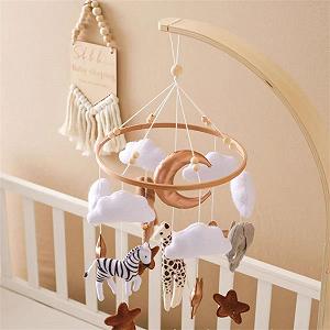 Мобиль Baby Cot Bell Forest Animals Ветряные Колокольчики 52 x 24 см synthetic.ua - Фото 1