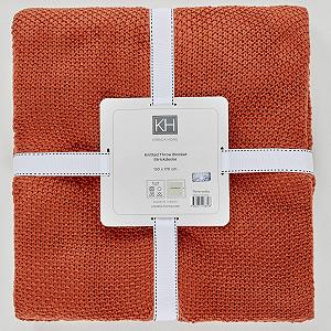 Одеяло KARACA Home Terra-Cotta Двойной Seed 130 x 170 см Терракотовый synthetic.ua - Фото 1