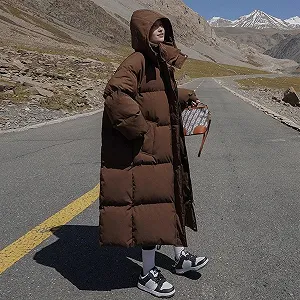 Женская Зимняя Теплая Толстая Длинная Куртка-Парка с Капюшоном synthetic.ua - Фото 1