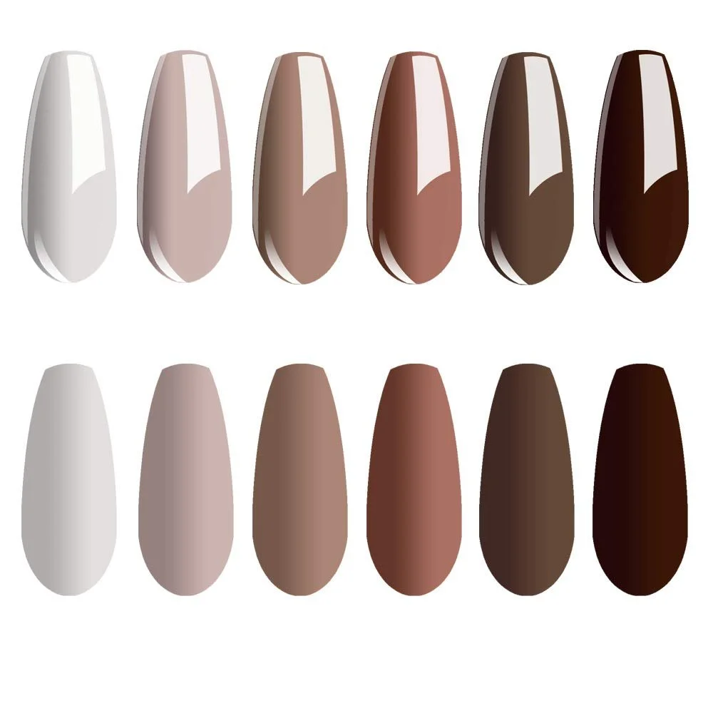 Гель-лак Vishine Nude Colours Набір 6 кольорів 8 мл, фото №4