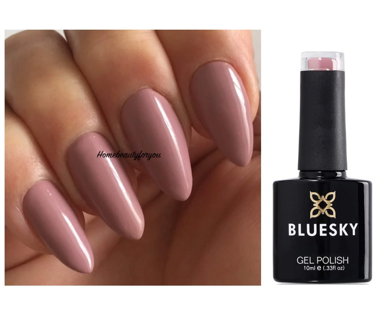 Гель-лак Bluesky Dence Range DC72 Deep Fawn, М'який лілово-коричневий, 10 мл, фото №1