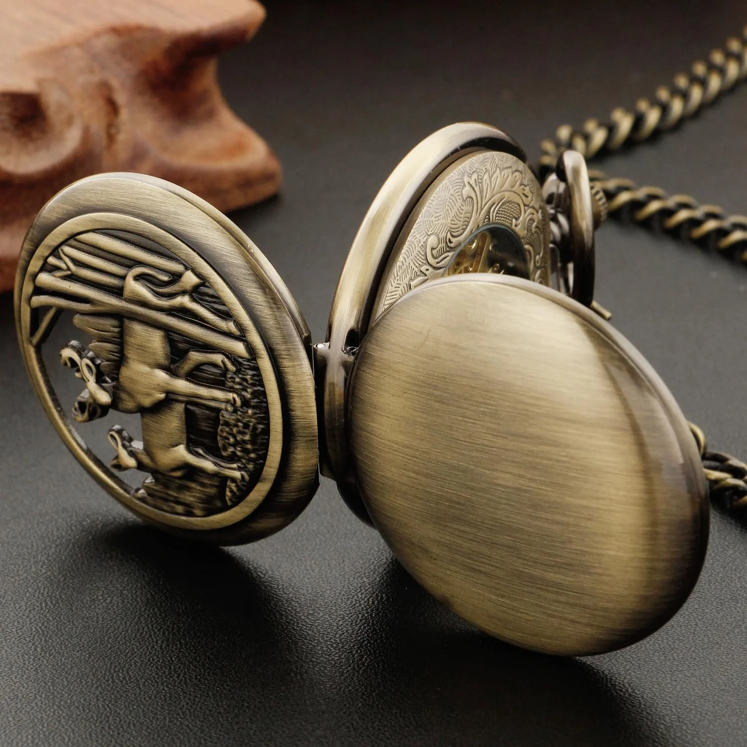 Классические мужские механические карманные часы, римские цифры, фото №6 Классические мужские механические карманные часы, римские цифры, фото №6