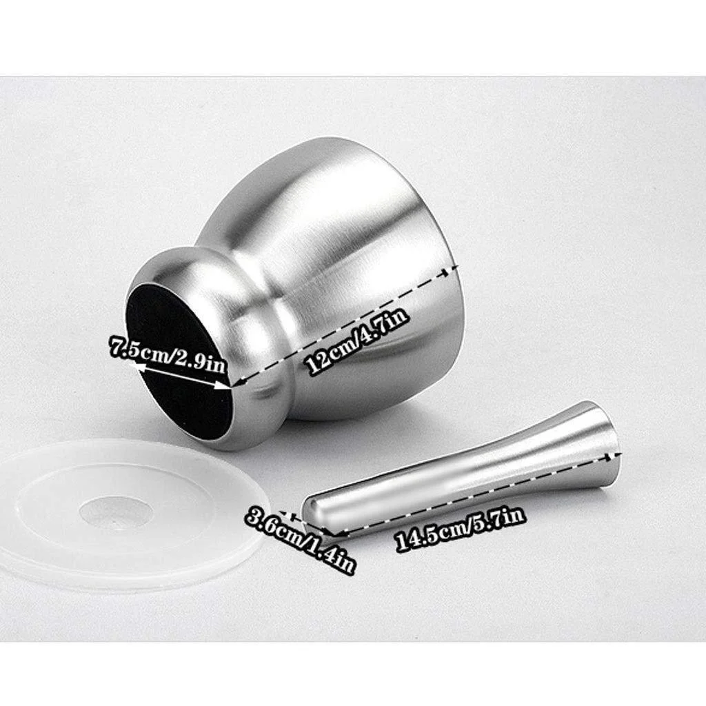 Ступка і товкач з нержавіючої сталі 304, фото №2