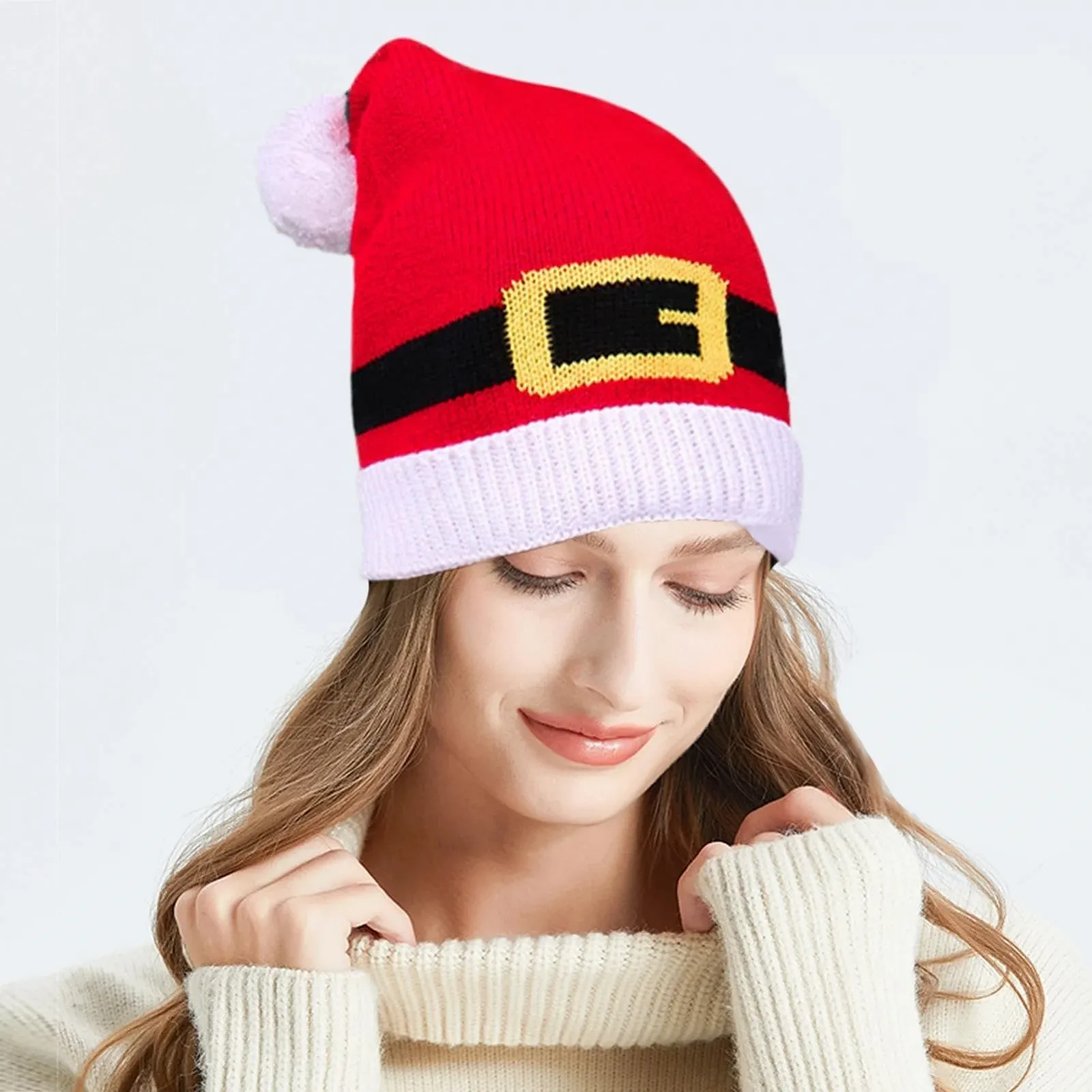 Вязаная шапка Fbinys новогодняя, фото №6 Вязаная шапка Fbinys новогодняя, фото №6