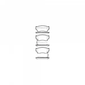 Комплект гальмівних колодок, дискове гальмо TRISCAN 8110 14029 для MAZDA NISSAN, передня вісь - Фото 1