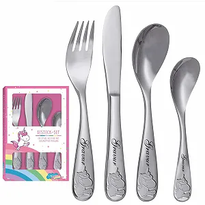 Столові прибори Unicorn з гравіюванням Iмені - Фото 1