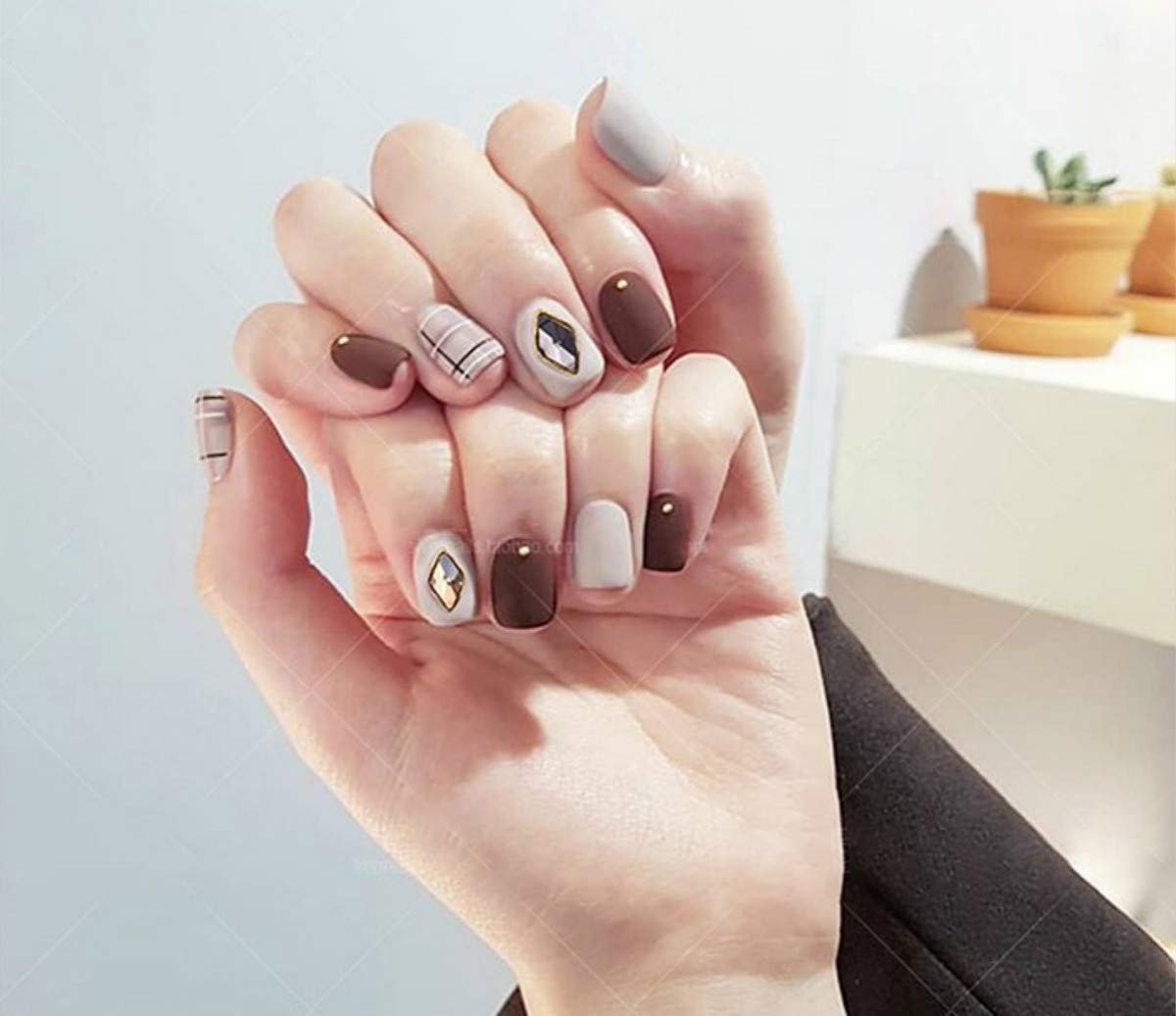 Стрази для нігтів Elitzia ETA1115, 3 форми, 15 штук в упаковці, фото №8