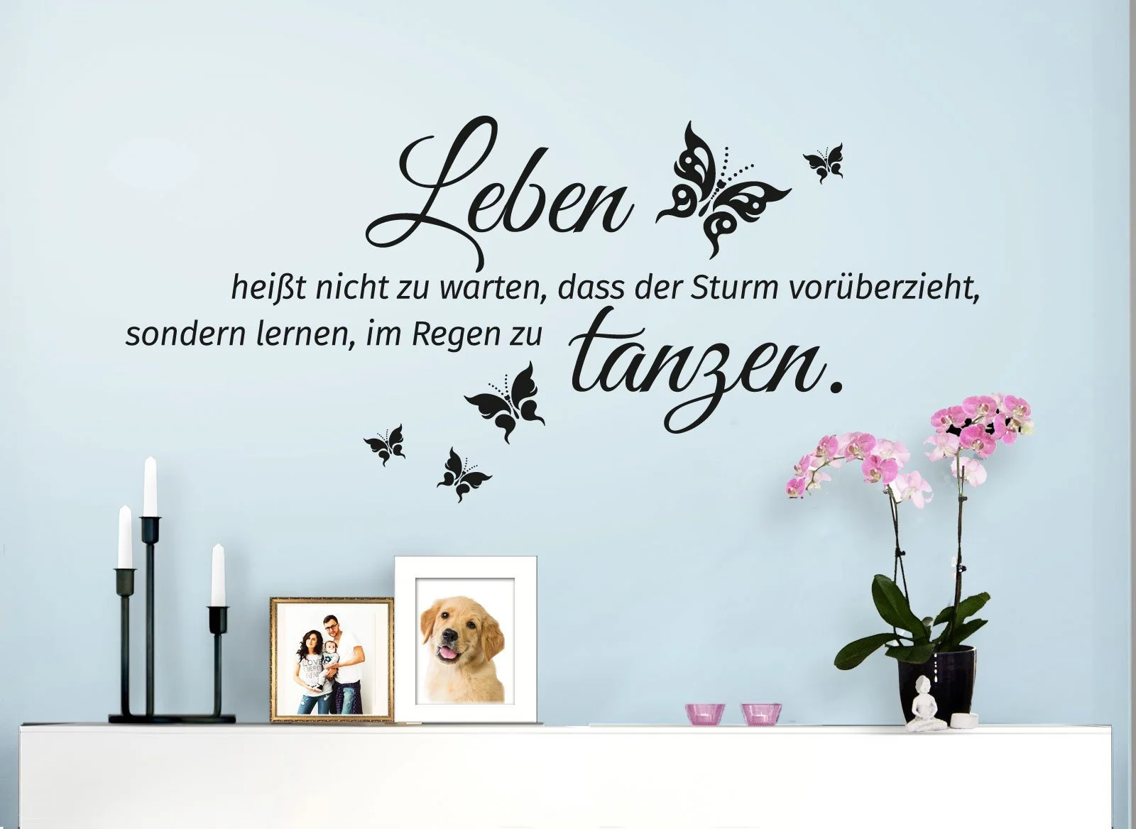 Наклейка на стіну W3305 Sayings Life Dance I 70 x 32 см чорна, фото №3