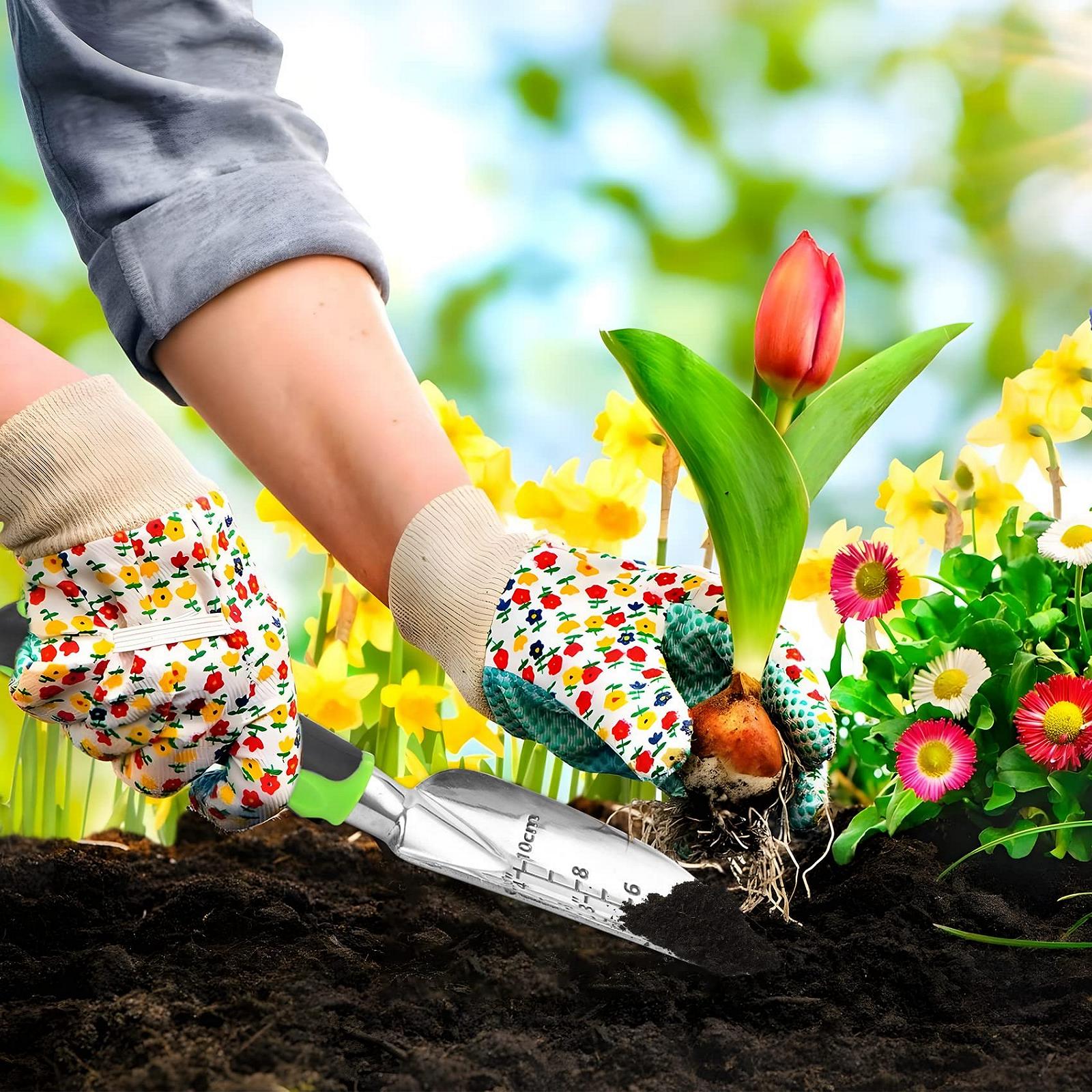 Лопата совковая садовый с измерительной шкалой и эргономичной ручкой, фото №7