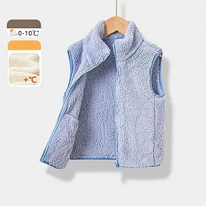 Детский флисовый жилет Стойка-воротник Без рукавов Теплый synthetic.ua - Фото 1