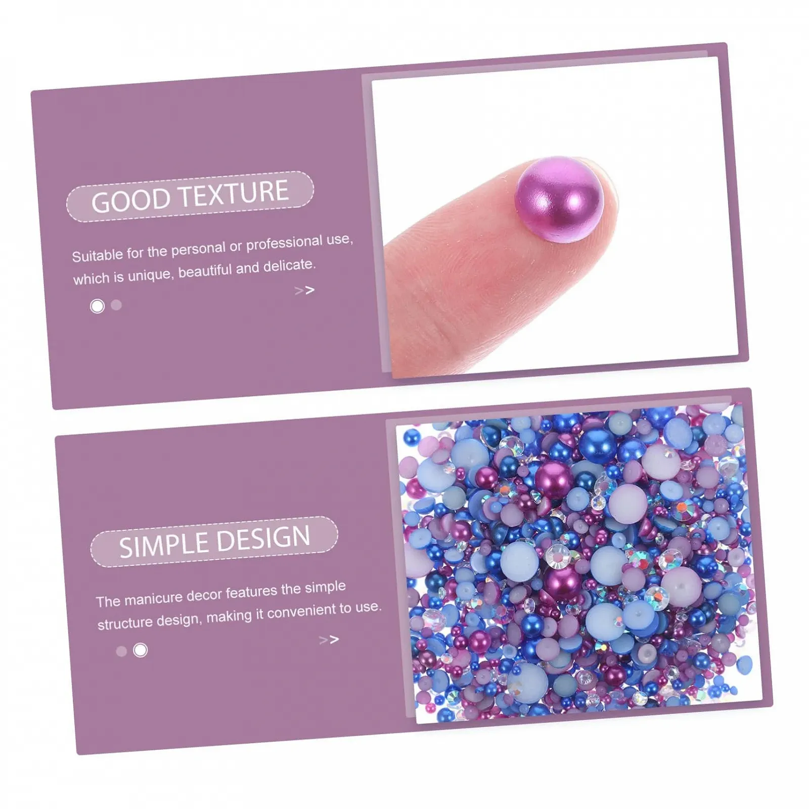 Підвіски для нігтів Beavorty 6 шт, смола, для декоративного прикрашання, практичні для манікюру вдома, манікюрний салон, фото №3