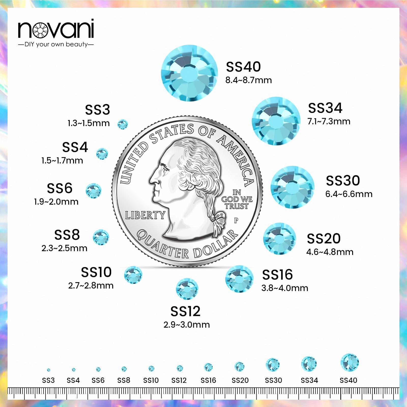 Стрази Novani SS20 Скло для DIY сумок та прикрас для взуття Аквамарин, фото №3 Стрази Novani SS20 Скло для DIY сумок та прикрас для взуття Аквамарин, фото №3