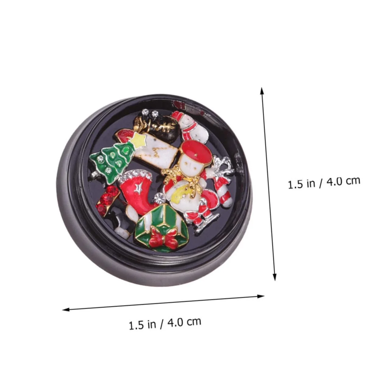 Украшения для ногтей Бриллиант FRCOLOR Рождественский снеговик 3D, 8 коробок, фото №3