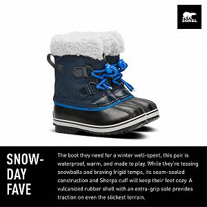 Унисекс зимние сапоги Sorel Kinder Yoot Pac Nylon Wp водонепроницаемые synthetic.ua - Фото 1