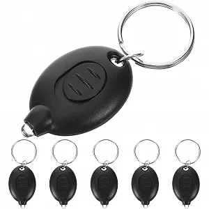 Ліхтарик-брелок Міні ABS Чорний, 6 шт - Фото 1