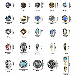 Подвески для ногтей Бирюзовые, 3D Винтажный западный стиль, ковбойская тематика, 50 шт synthetic.ua - Фото 1