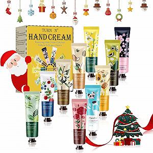 Крем для рук Набор Рождественский набор кремов для рук Подарочный набор Рождественские подарки для рук Нежный уход для сухих рук 10 шт - Фото 1