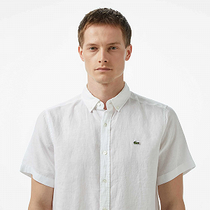 Рубашка Lacoste Short Sleeve Linen CH5699T001 L synthetic.ua - Фото 1