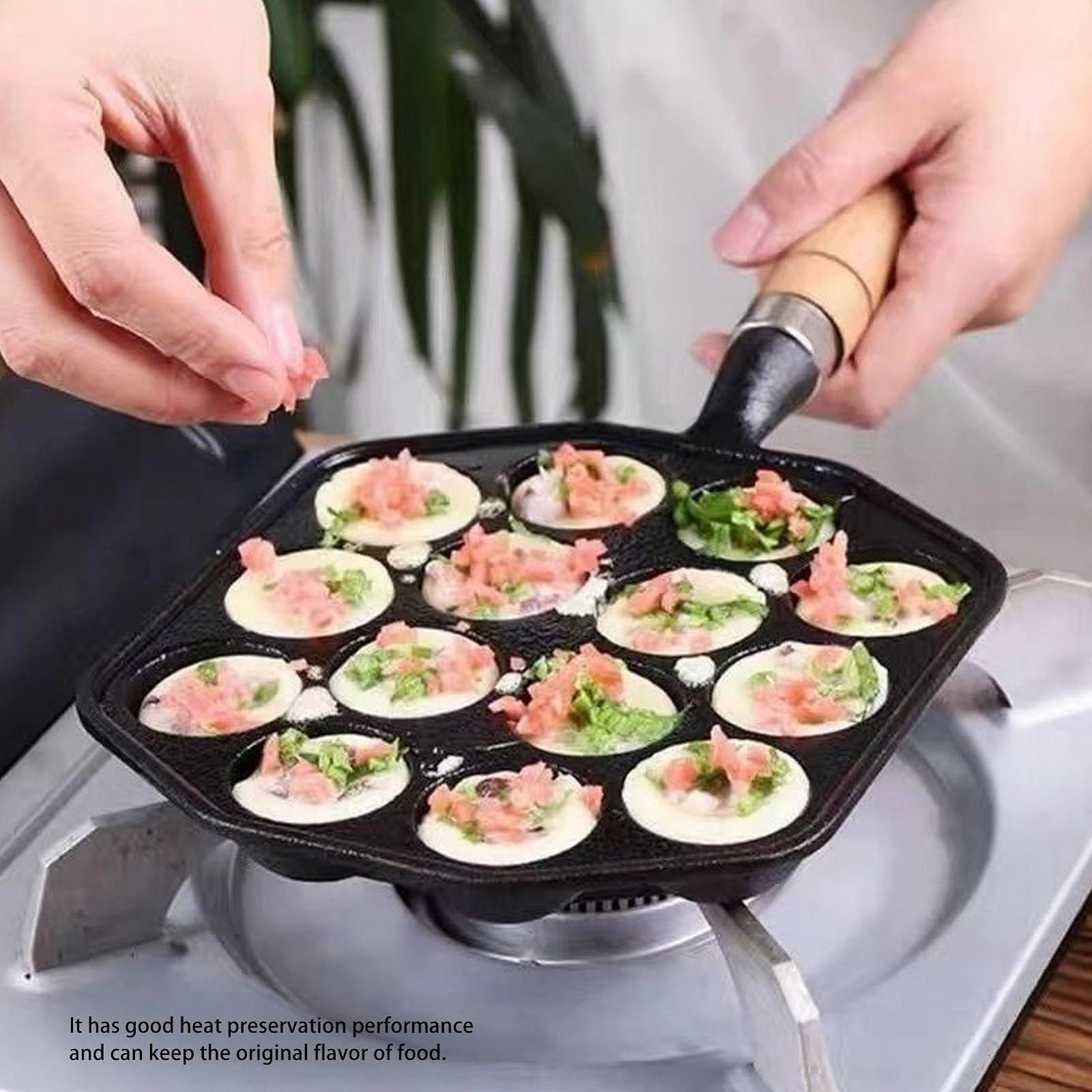 Сковорода Гриль Чавунна Takoyaki 14 Отворів, фото №4