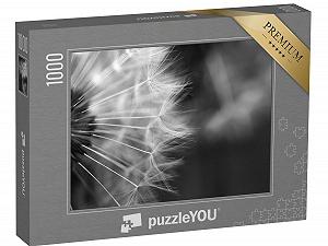 Пазл puzzleYOU Puzzle Collection Photo Art "Макрофотография одуванчика, черно-белая" 1000 элементов - Фото 1