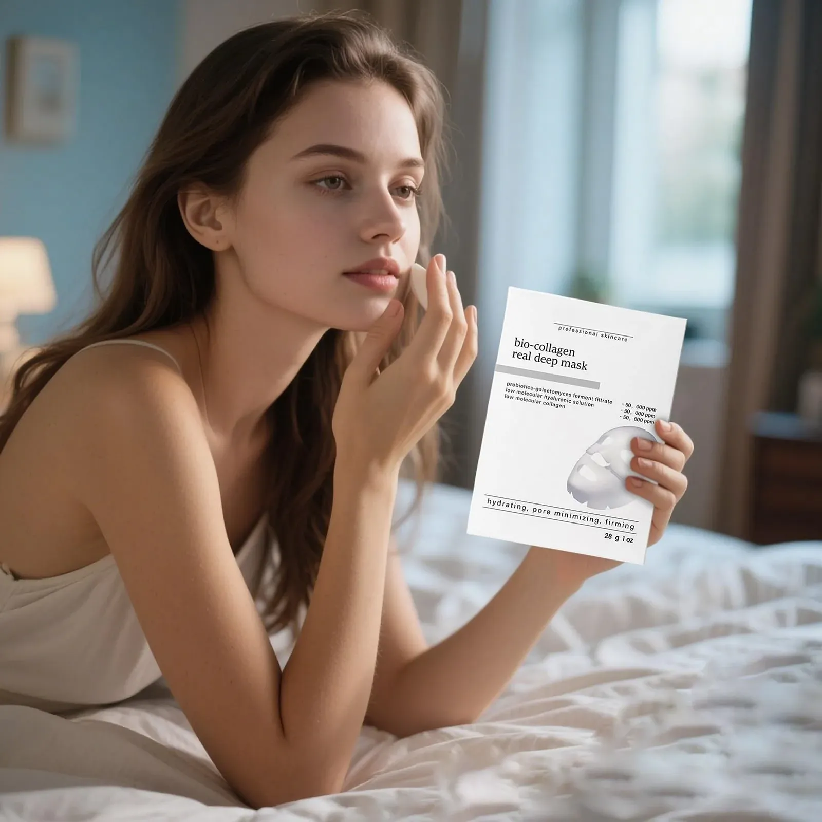 Увлажняющая Маска для Лица Глубокое Питание Нежная Пленка для Лица Увлажняющая Успокаивающая Формула для Кожи Удобная Упаковка 4 Штуки, фото №3 Увлажняющая Маска для Лица Глубокое Питание Нежная Пленка для Лица Увлажняющая Успокаивающая Формула для Кожи Удобная Упаковка 4 Штуки, фото №3