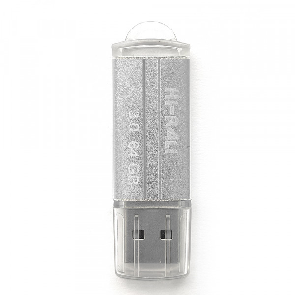 Флеш-накопитель USB3.0 64GB Hi-Rali Corsair Series Silver (HI-64GB3CORSL), фото №1