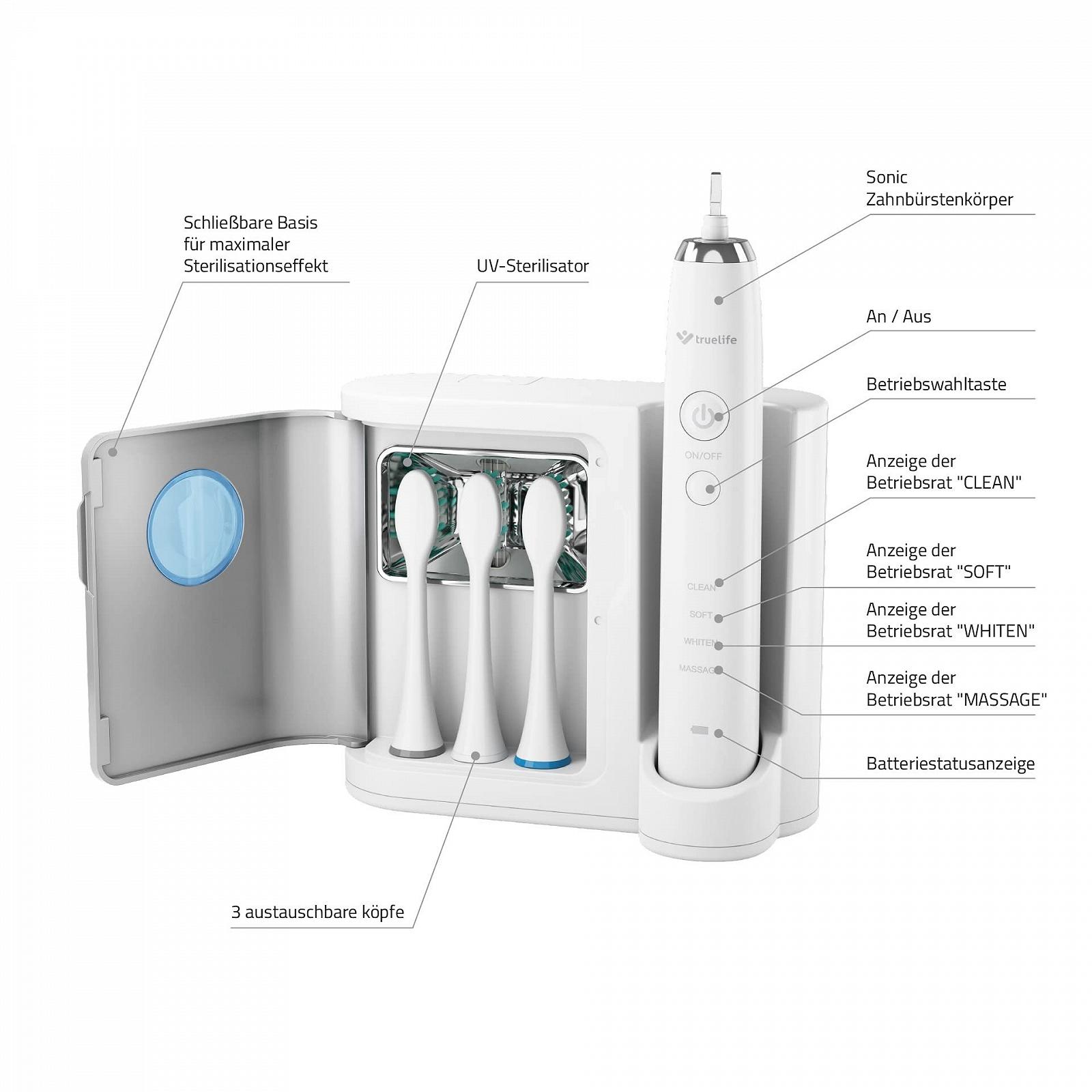 Електрична звукова зубна щітка TrueLife SonicBrush UV з УФ-стерилізатором, фото №4