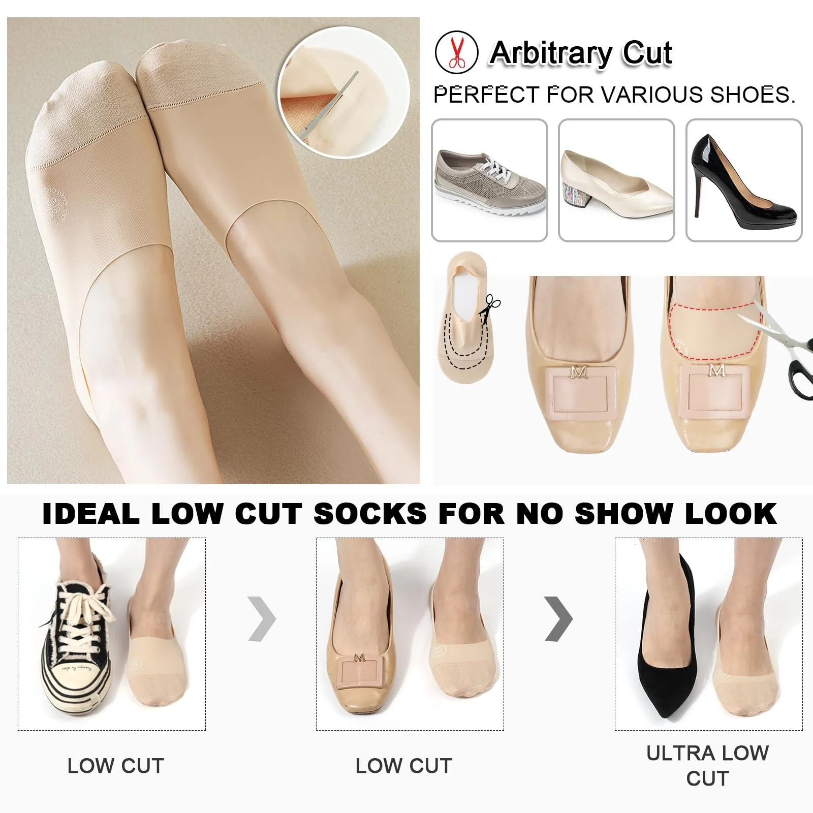 Шкарпетки-слідки TAGVO, 6 пар, фото №5