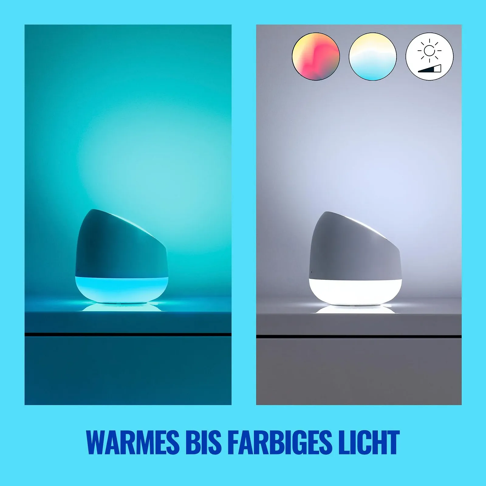 Настольная лампа WiZ Tunable White and Color Squire 620 лм WiFi RGB Диммируемая Белая, фото №8