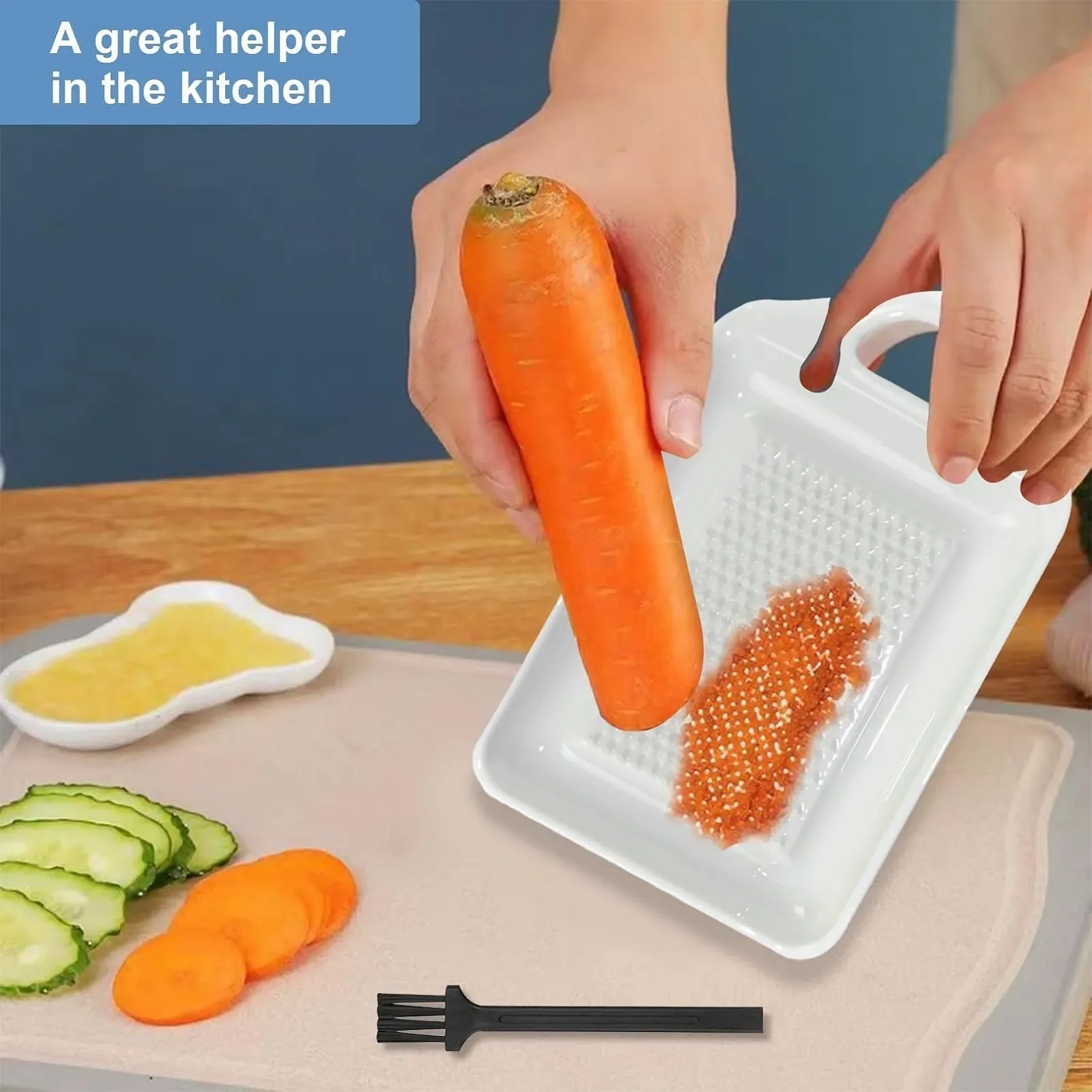 Керамічна терка з міні-щіткою, фото №4