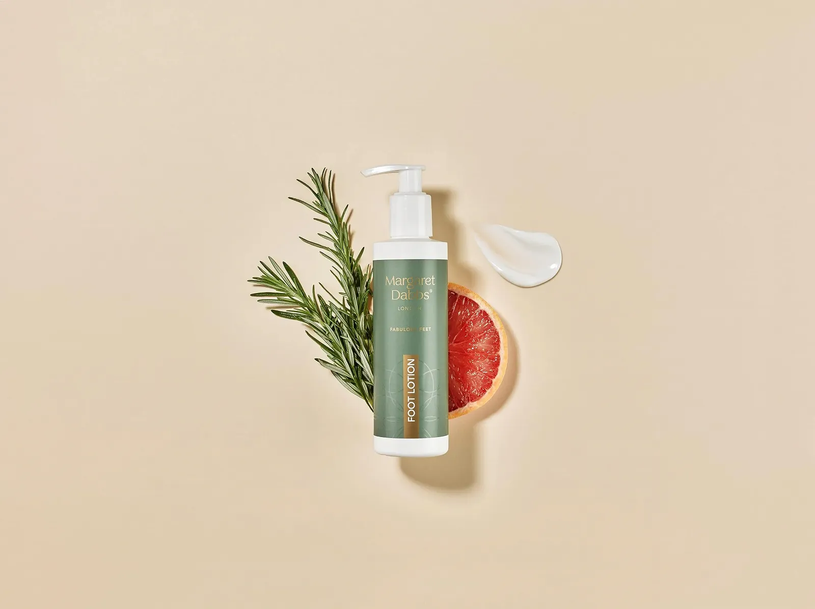 Лосьон для ног Margaret Dabbs Limited Edition Intensive Hydrating с ароматом грейпфрута и розмарина 200 мл, фото №3