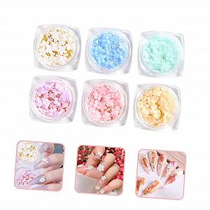 FRCOLOR 30 коробок, аксессуары для ногтей, драгоценные камни, цветы, наклейки для ногтей, хлопья для ногтей, подвески для ногтей, заклепки для ногтей, цветочные украшения, диски для ногтей, милые цветочные подвески для ногтей synthetic.ua - Фото 1