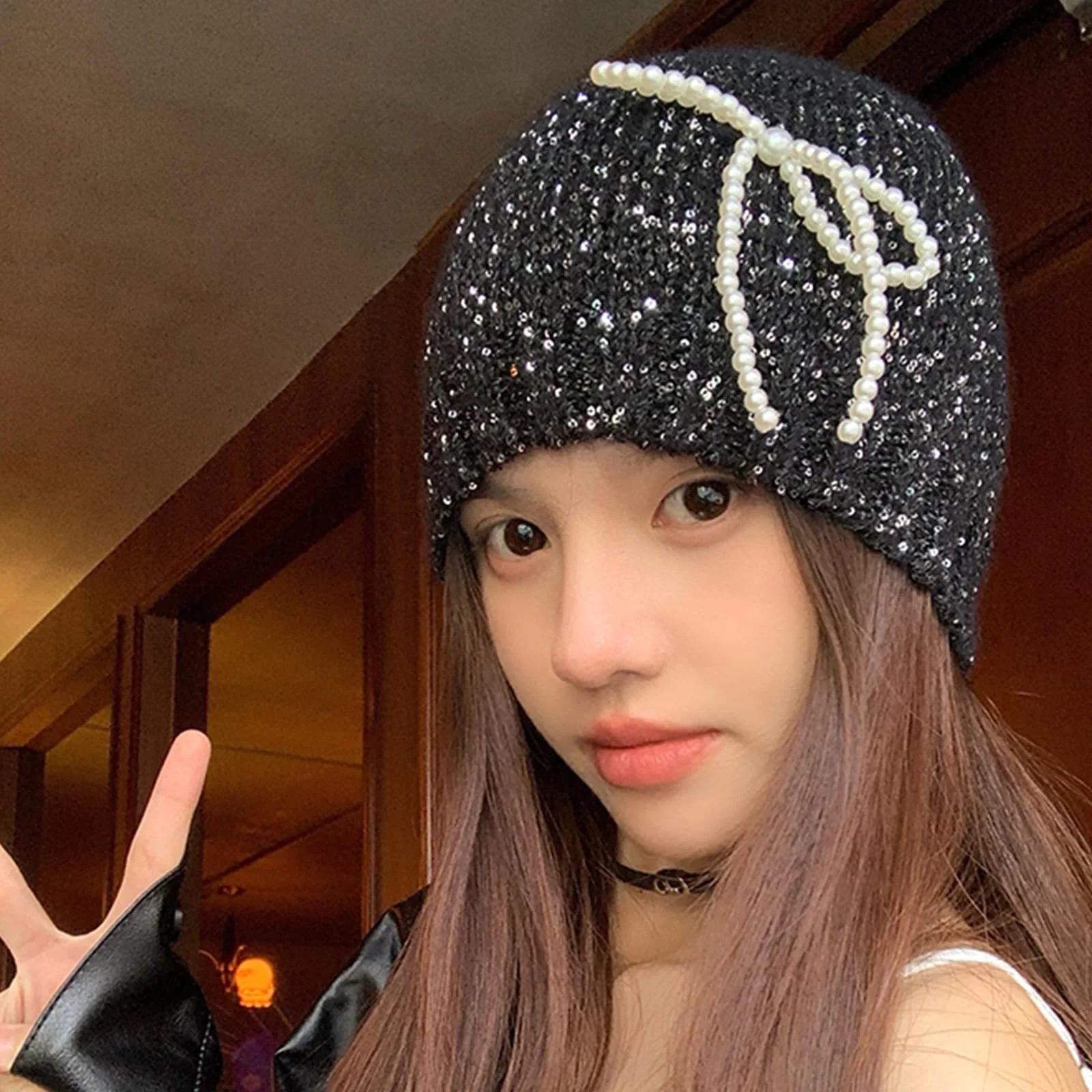 Капелюх MHADBKH з прикрасою у вигляді метелика, фото №5